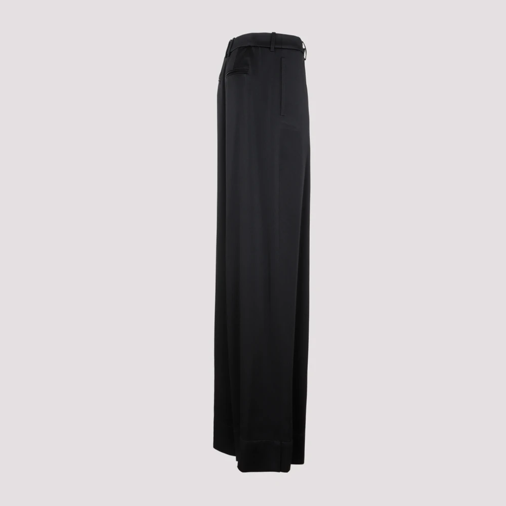 Saint Laurent Loose Fit Noir Broek Black Dames