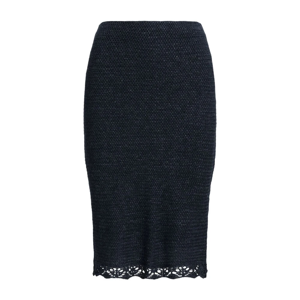 Ralph Lauren Blå Midi Kjol