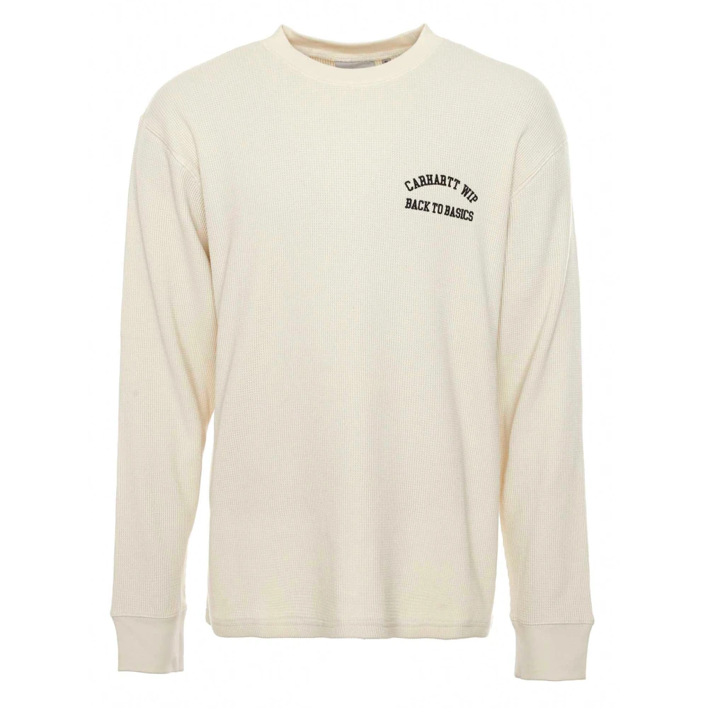 Carhartt WIP Script Logo Sweatshirt Beige Heren