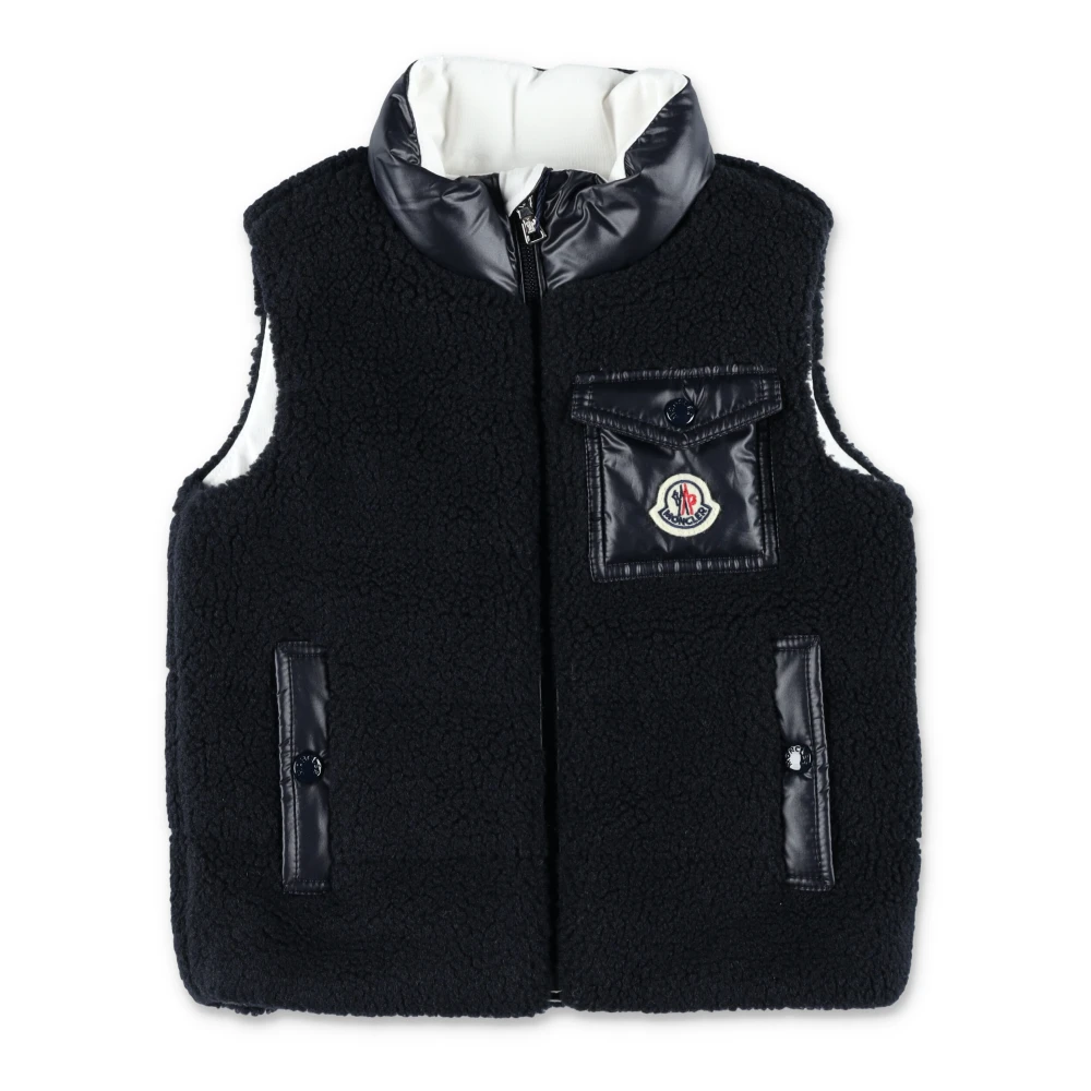 Moncler Navy Odal Vest Outerwear Aw24 Black, Pojke