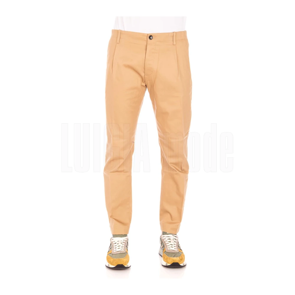 Nine In The Morning Moderne Vouw Chino's Brown Heren