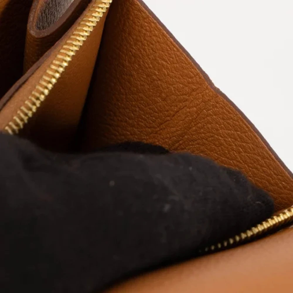 Hermès Vintage Pre-owned Leather wallets Brown Dames