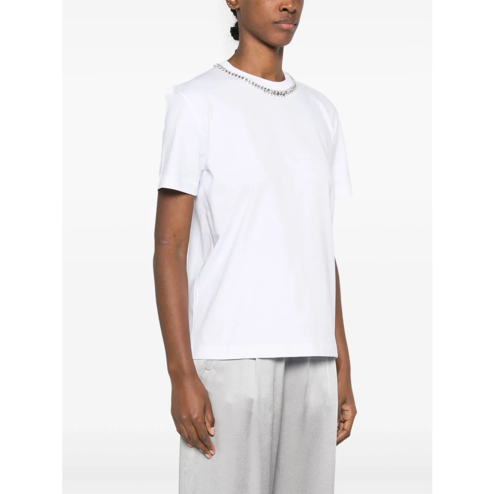 Semicouture Wit T-shirt en Polo White Dames
