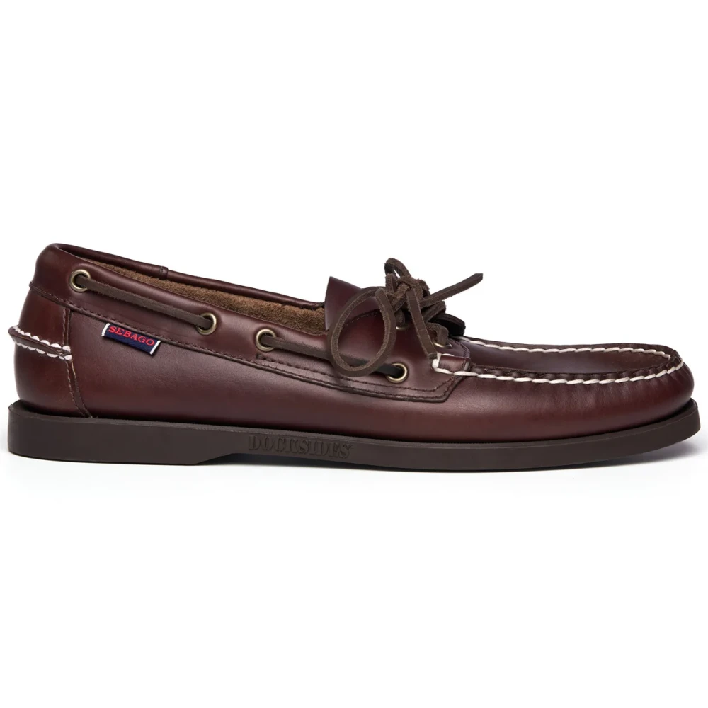 Sebago Brown Portland Waxed Nautical Shoes - Male - Loafers - 10 Uk - Shoes