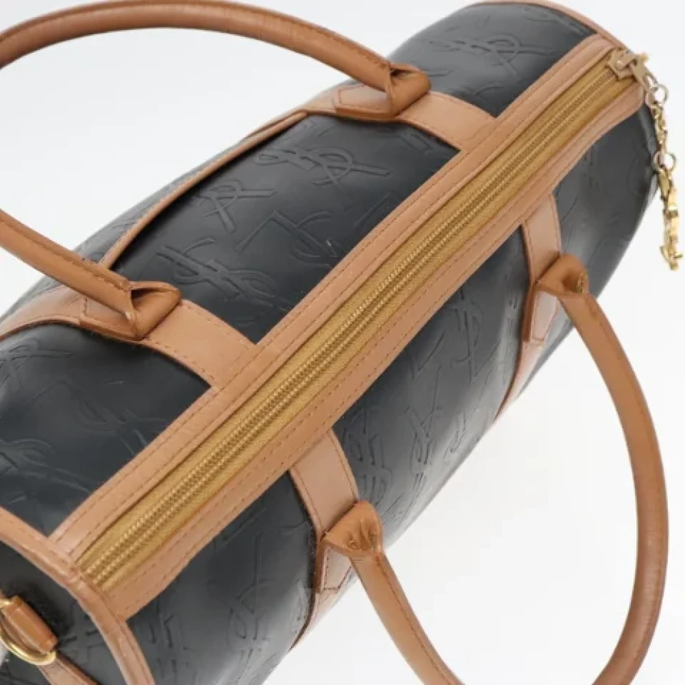 Saint Laurent Vintage Pre-owned Leather handbags Black Dames