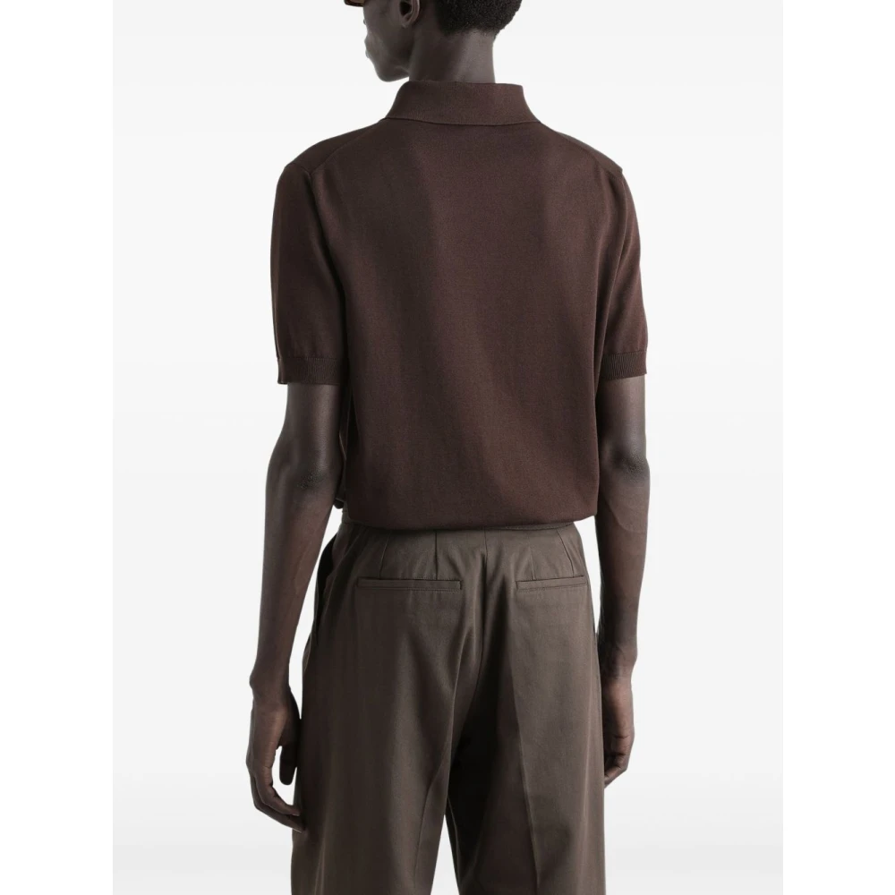 Dolce & Gabbana Bruine T-shirt en Polo Brown Heren