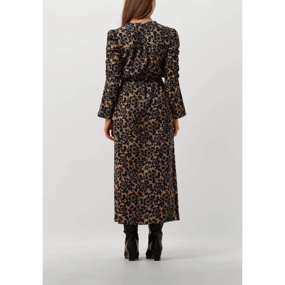 Dea Kudibal Yanna Midi Jurk Blauwe Bloemen Multicolor Dames