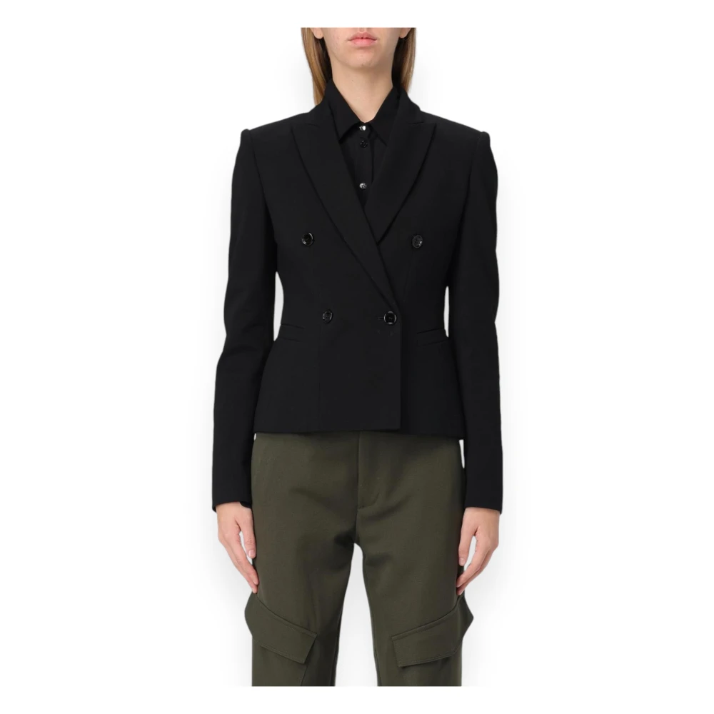 Dondup Blazer Jas voor Stijlvolle Outfits Black Dames