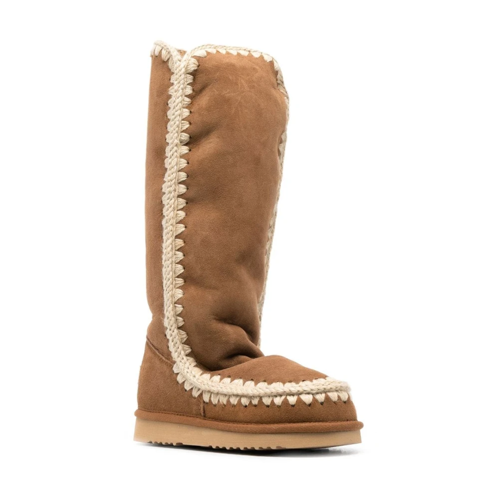 Mou Bruine Eskimo Shearling Laarzen Brown Dames