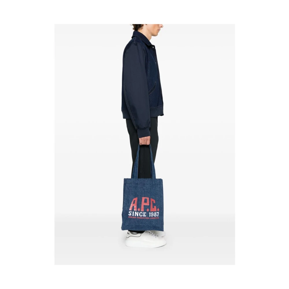 A.p.c. Indigo Blauwe Heuptas met Handvatten Blue Heren