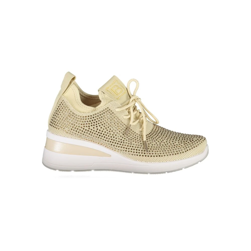 Laura Biagiotti Damen Beige Polyester Sneaker