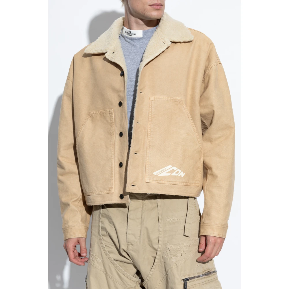 Dsquared2 Jas met logo Beige Heren