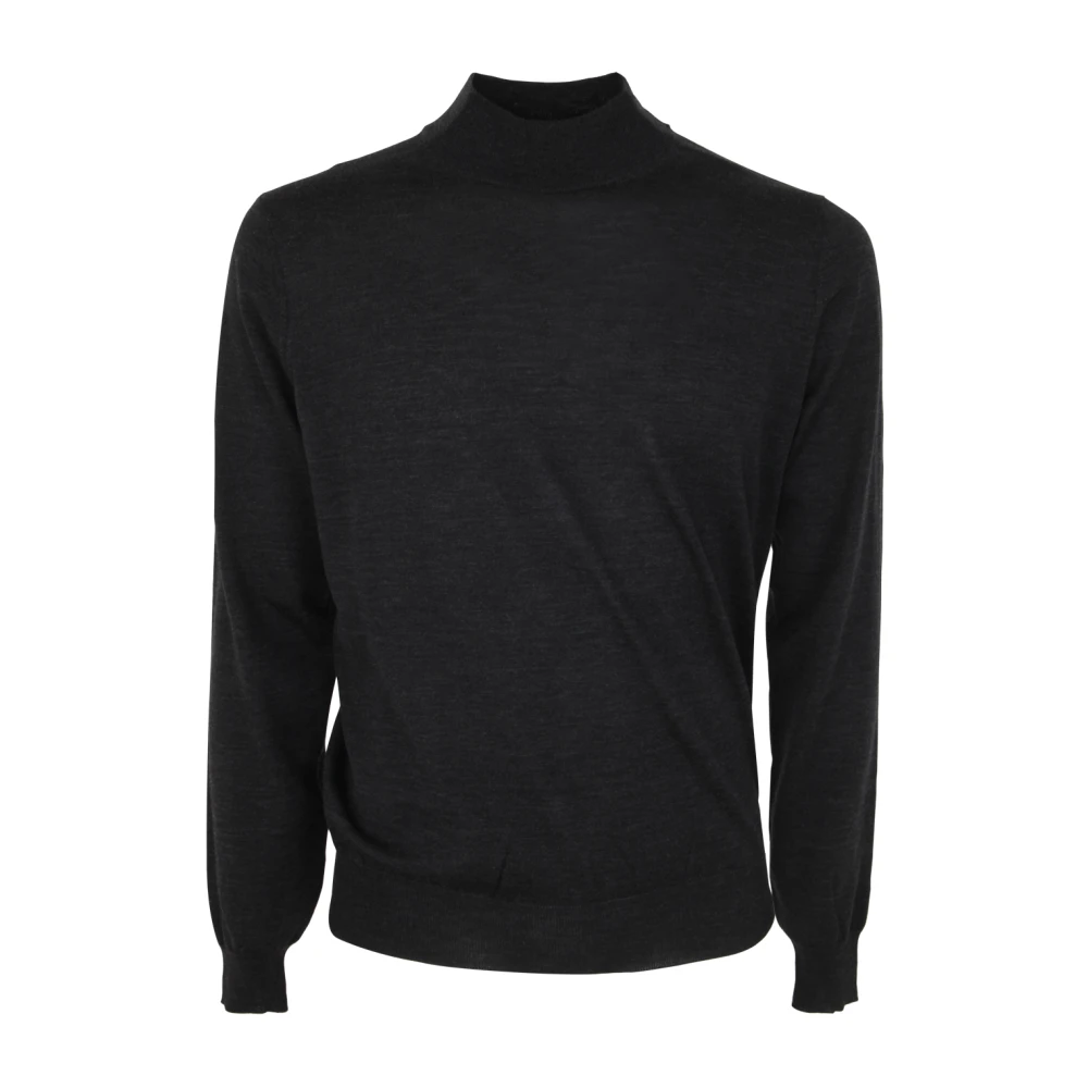 Filippo De Laurentiis Antraciet Merino Hoge Nek Coltrui Black Heren