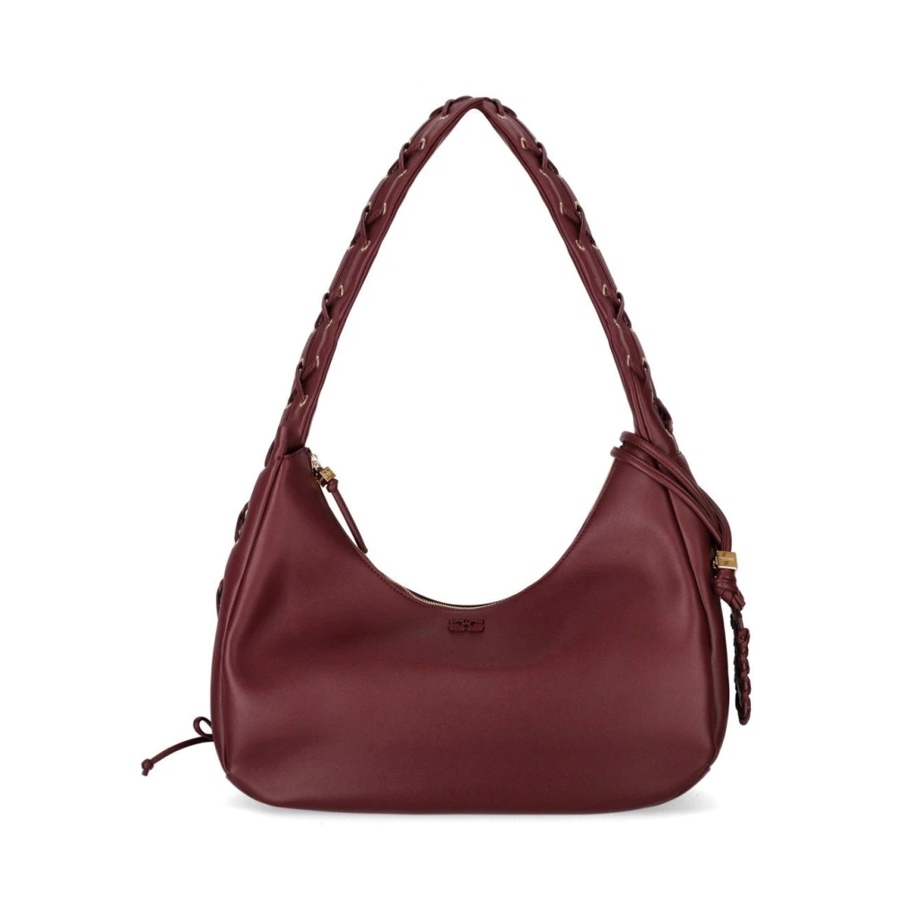 BORSA HOBO MEDIUM BORDEAUX GANNI - Immagine 2