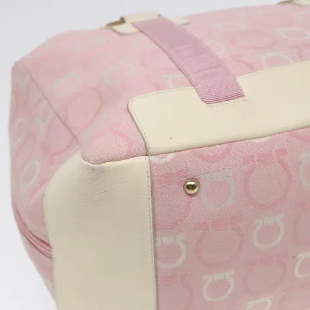 Salvatore Ferragamo Pre-owned Canvas totes Pink Dames
