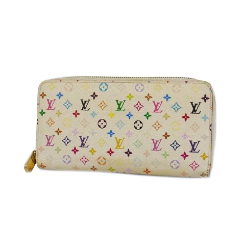 Louis Vuitton Vintage Pre-owned Fabric wallets White Dames