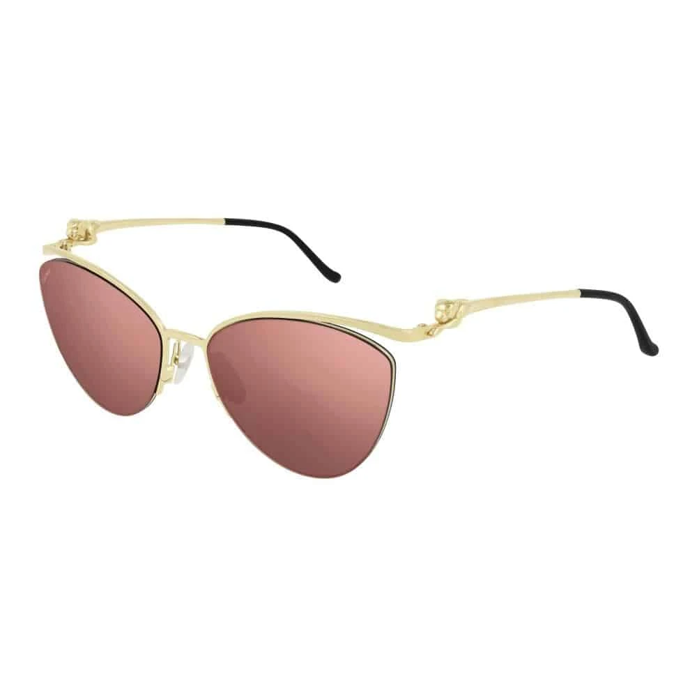 Cartier Unisex Yellow Sunglasses, 60 Mm, Panthère D Sunglasses