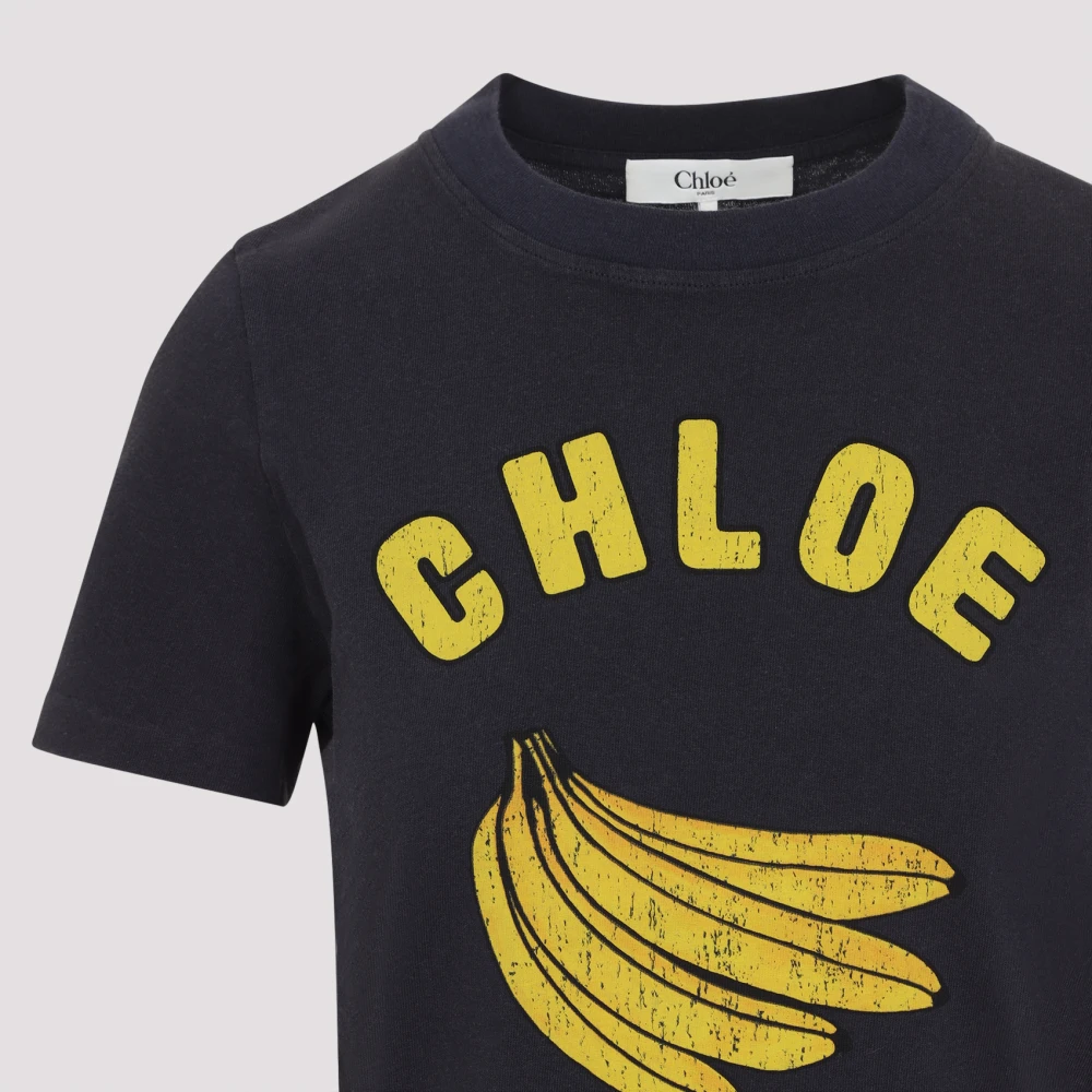 Chloé Blauw T-shirt voor vrouwen Blue Dames