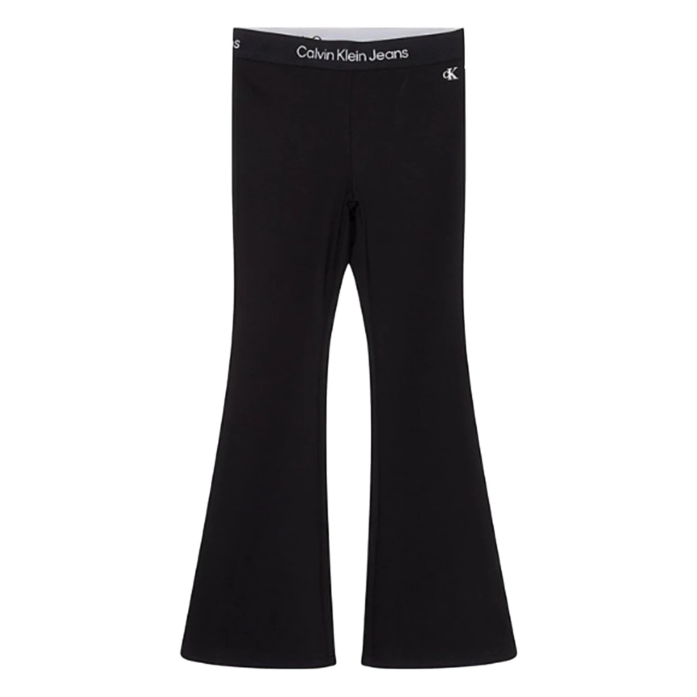 Calvin Klein Jeans Girls Black Trousers, 14 Y, Leggings