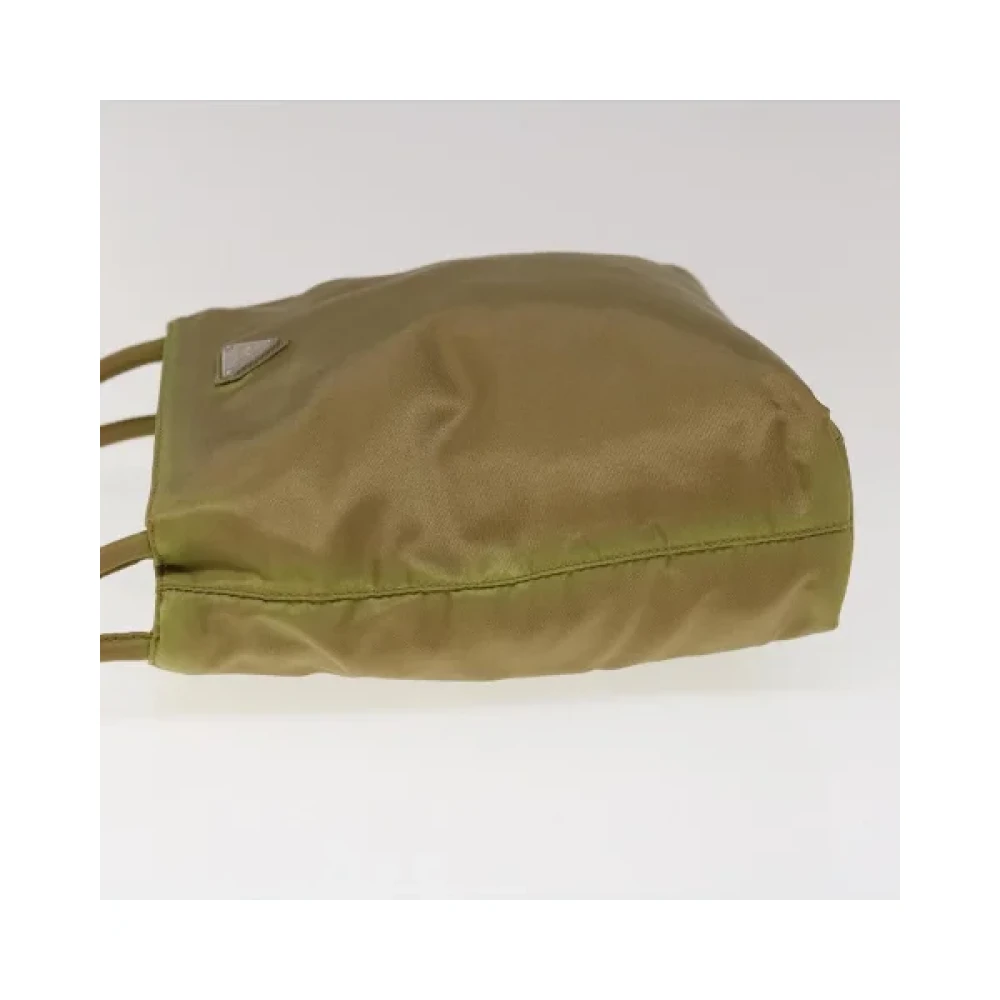 Prada Vintage Pre-owned Nylon prada-bags Green Dames