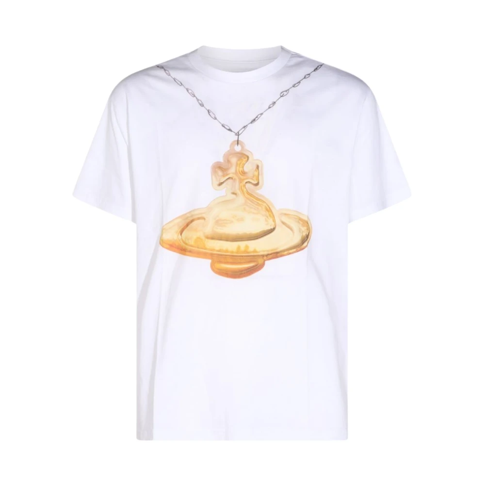 Vivienne Westwood Men's Orb Graphic Cotton Short-Sleeve T-Shirt - White - S - Image 6
