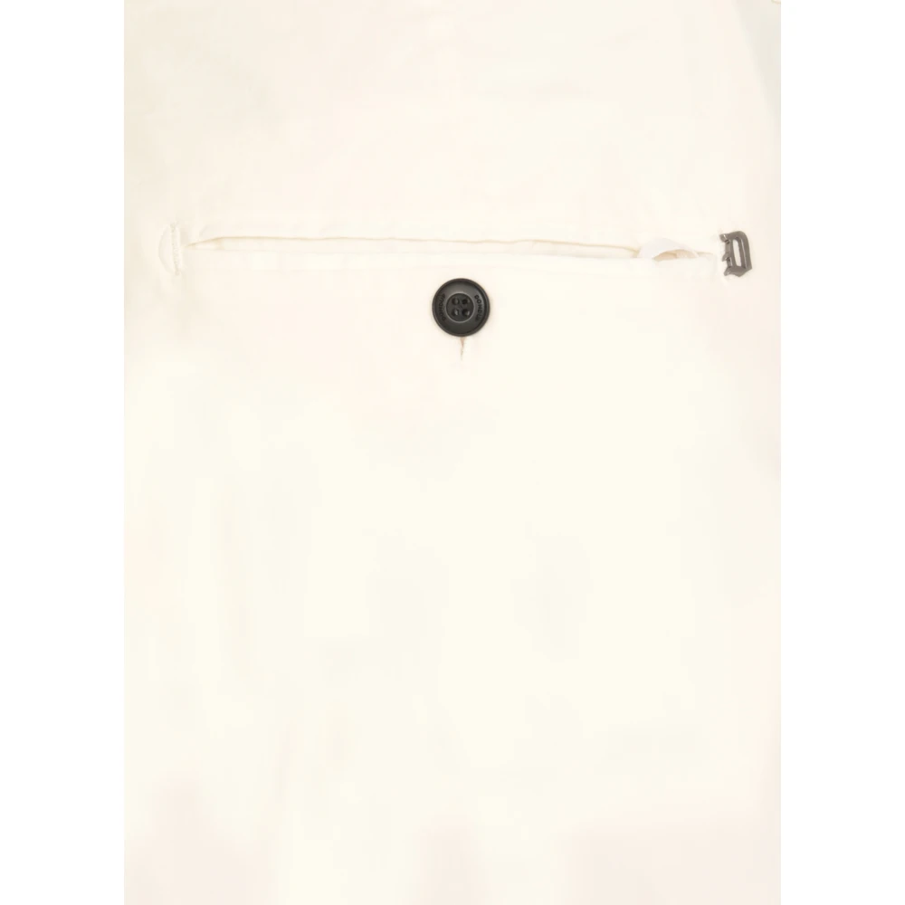 Dondup Katoenen Broek met Voorknoppen Beige Heren
