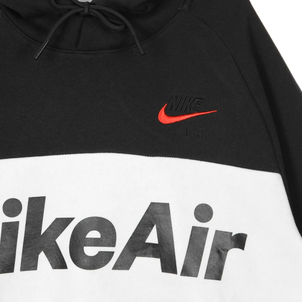 Nike Air Pullover Hoodie Zwart Wit Rood Black Heren