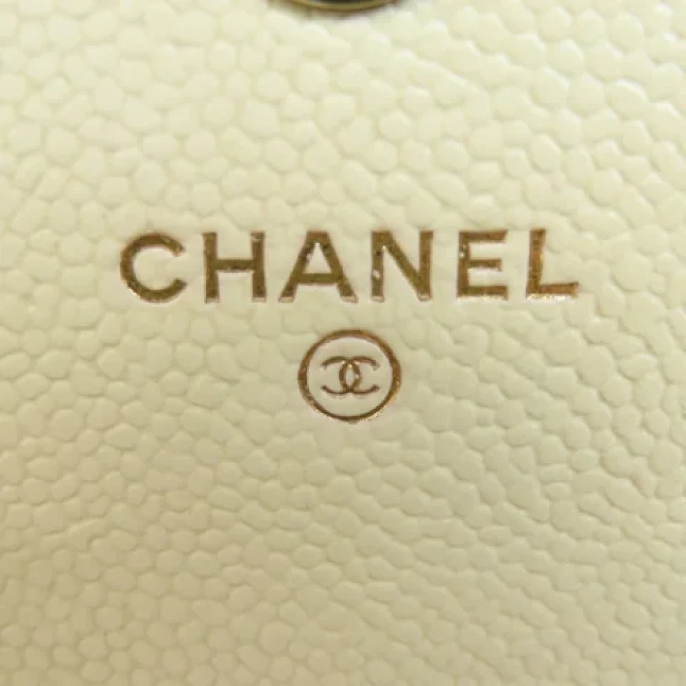 Chanel Vintage Pre-owned Leather chanel-bags White Dames