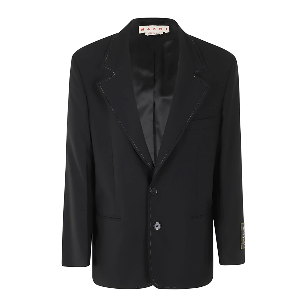 Marni Stijlvolle Jas voor Mannen Black Dames