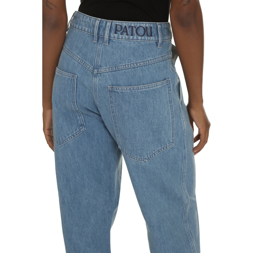 Patou Denim Cargo Broek Blue Dames