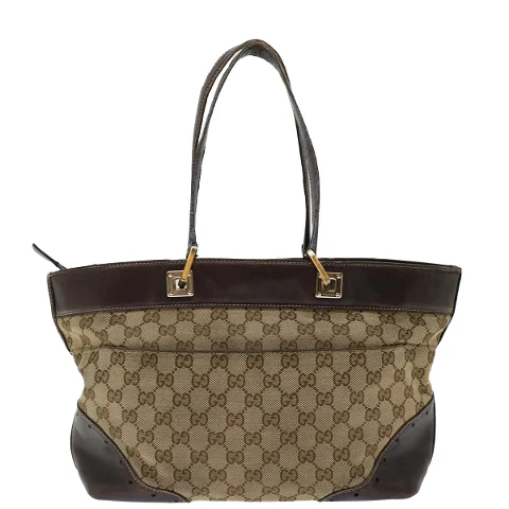 Gucci Vintage Pre-owned Canvas totes Beige Dames