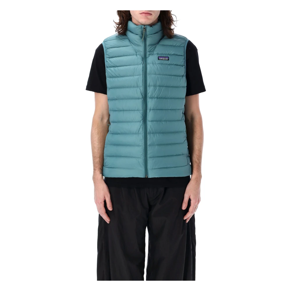 Patagonia Lichtgewicht Donsvest voor Mannen Blue Heren