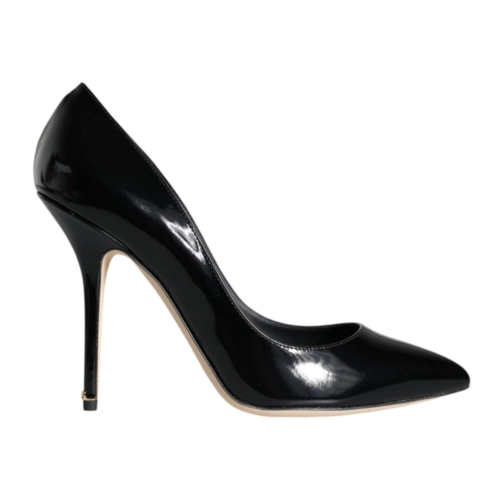 Escarpins Bellucci en Cuir Verni Noir Dolce Gabbana Escarpins Miinto