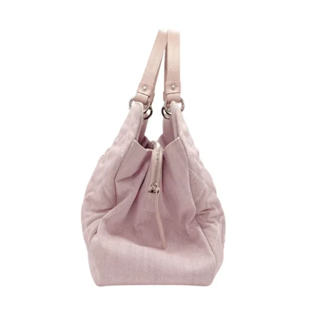 Chanel Vintage Pre-owned Canvas handbags Pink Dames