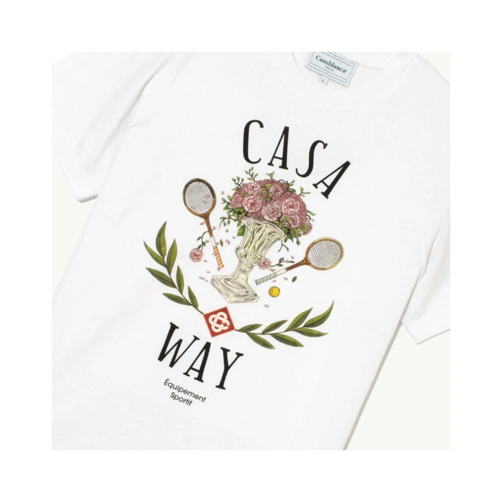 Casablanca Casa Way Wit T-Shirt White Heren