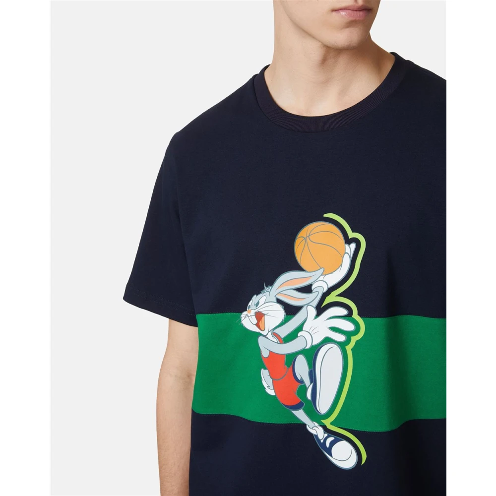 Iceberg T-shirt met Bugs Bunny Basketball Blue Heren