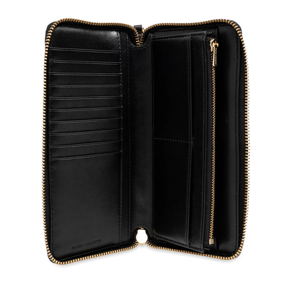 Marc Jacobs Portemonnee met logo Black Dames