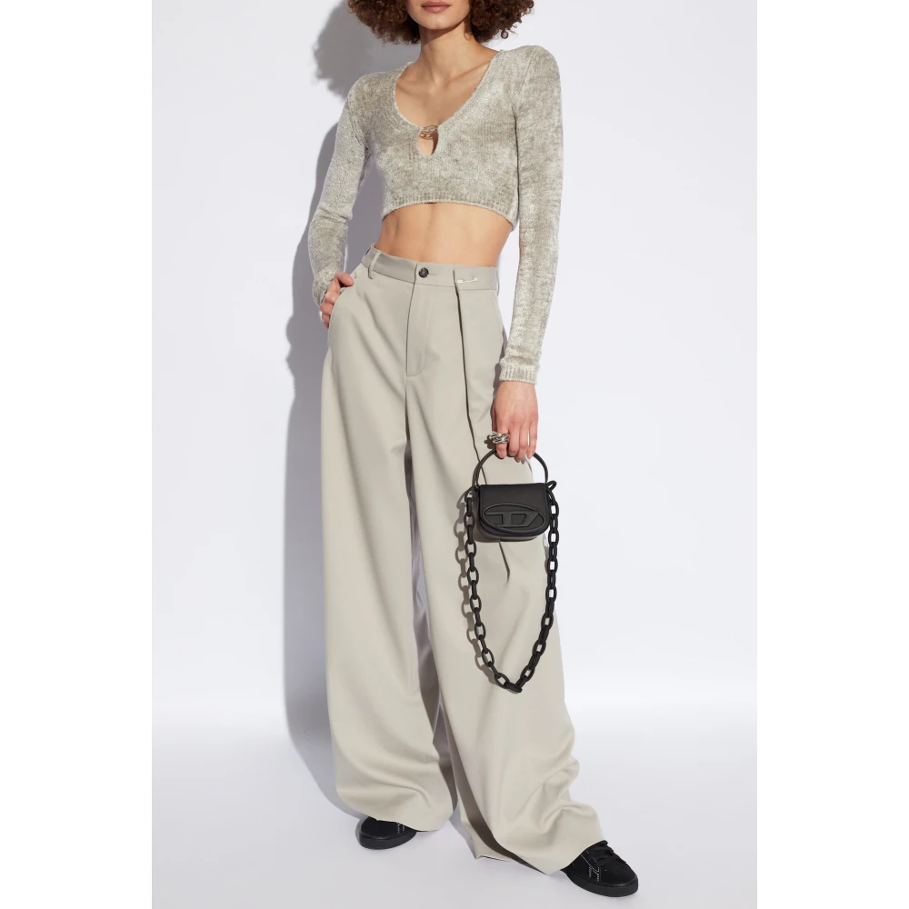 Diesel M-Cheryl chenille top Gray Dames