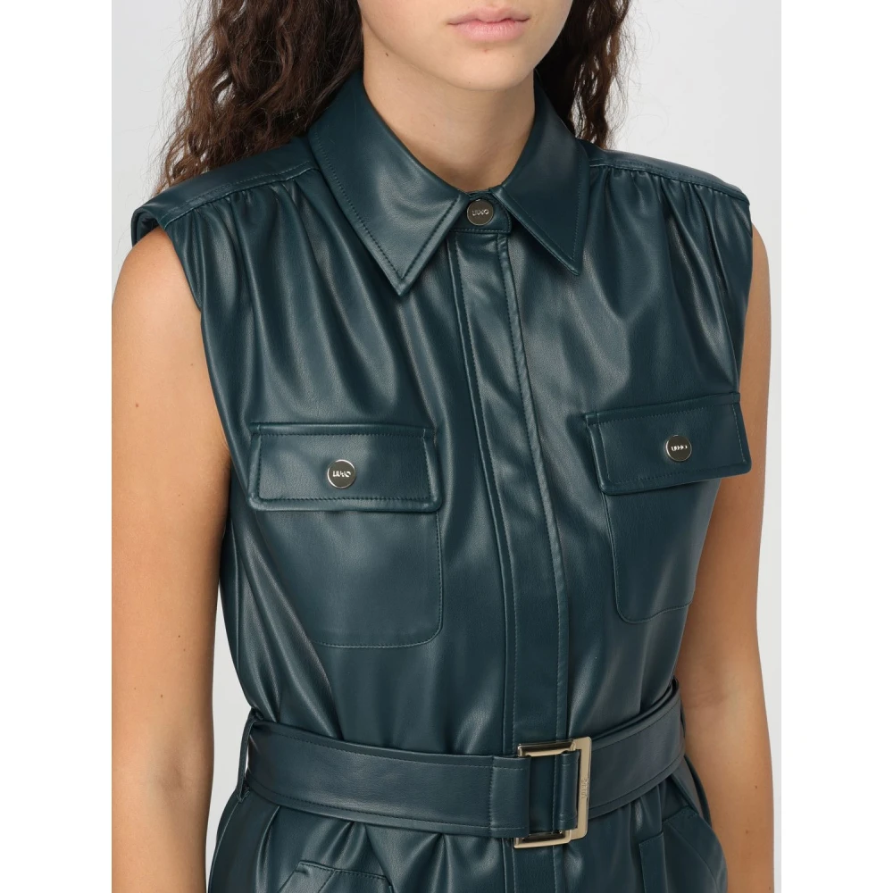 Liu Jo Poly Chemisier Jurk Green Dames