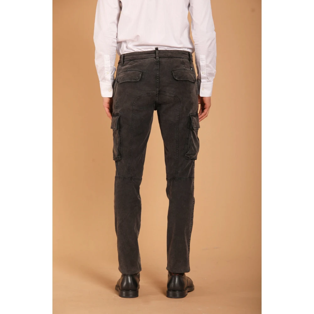 Mason's Slim Fit Cargo Broek Chile Model Black Heren