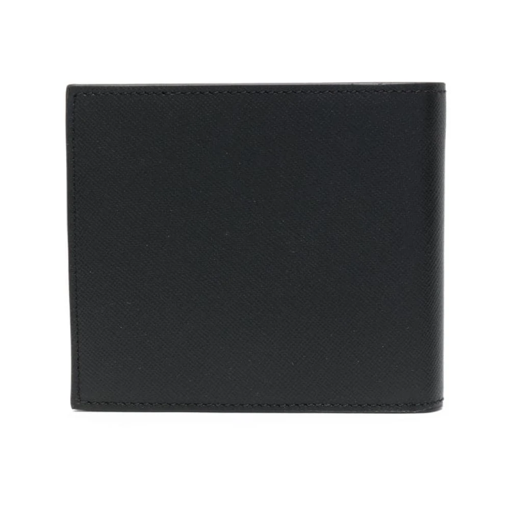 PS By Paul Smith Zwarte leren bi-fold portemonnee Black Heren