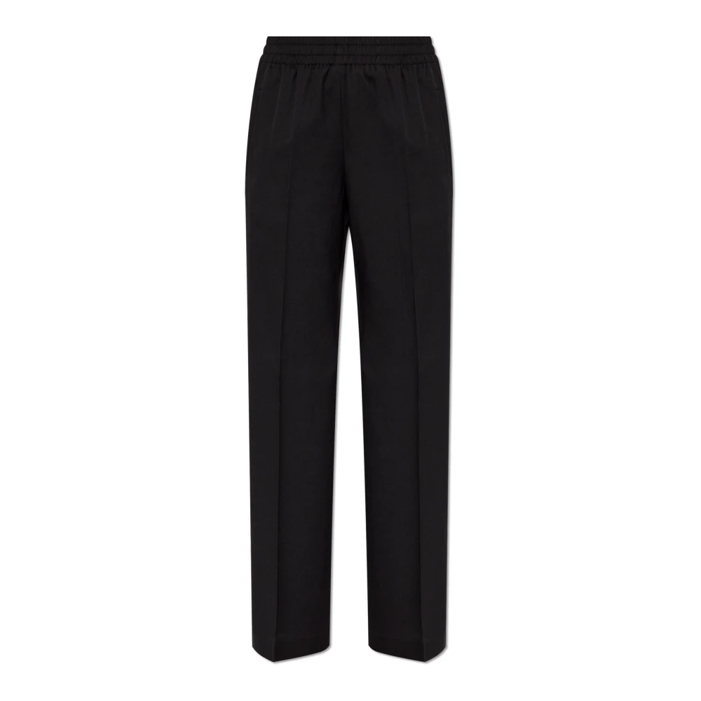 Golden Goose Zwarte Geplooide Broek Black Dames