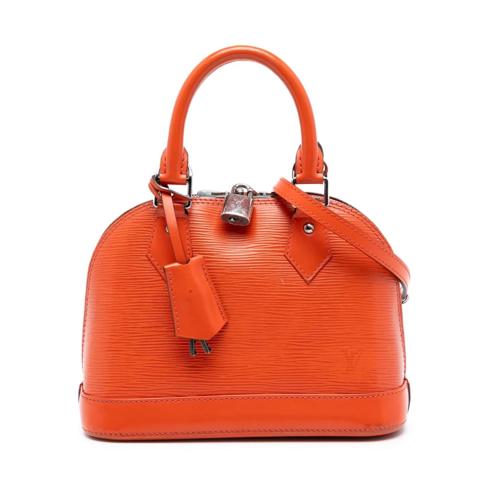 Louis Vuitton Vintage Women's Orange Pre-Owned Dome Satchel