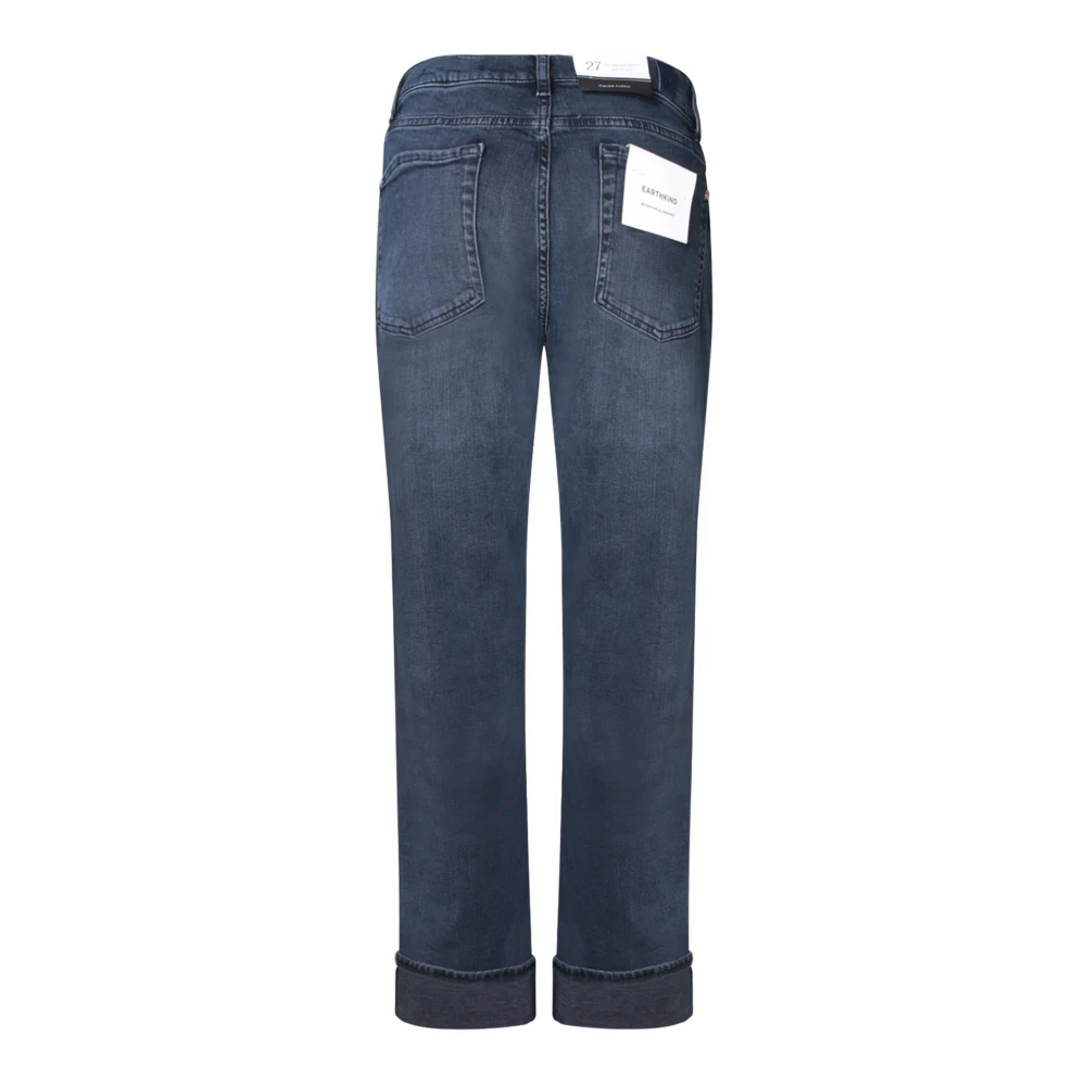 7 For All Mankind Jeans Straight Pre-owned Blue Dames