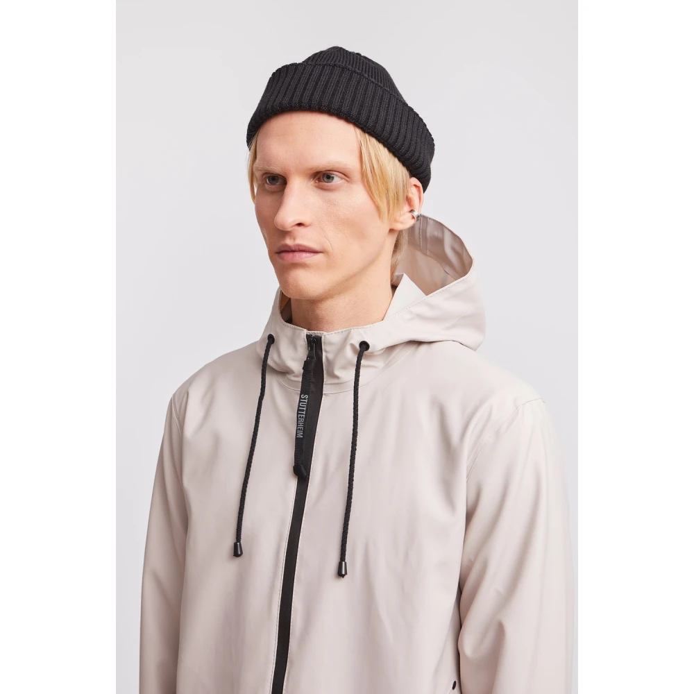 Stutterheim Stedelijke Waterdichte Hooded Parka Beige Heren