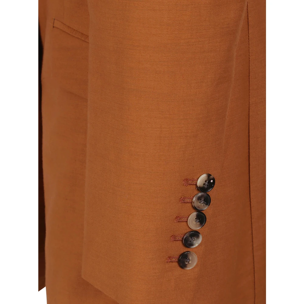 Saulina Katoenmix Jassen Made in Italy Brown Dames