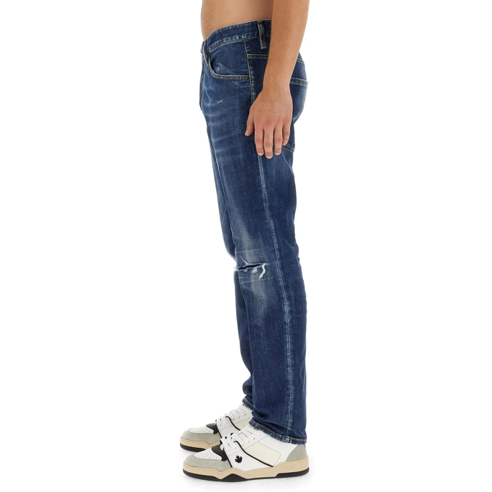 Dsquared2 Regular Fit Skater Jeans Blue Heren