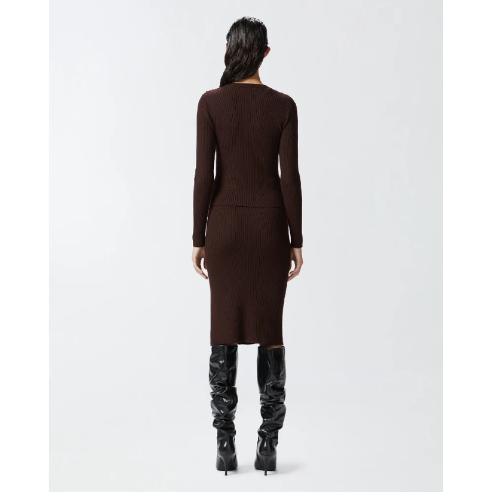 pinko Donkerbruine wollen trui Brown Dames