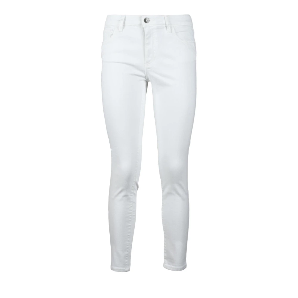 Armani Exchange Slim Fit Denim Jeans White Dames
