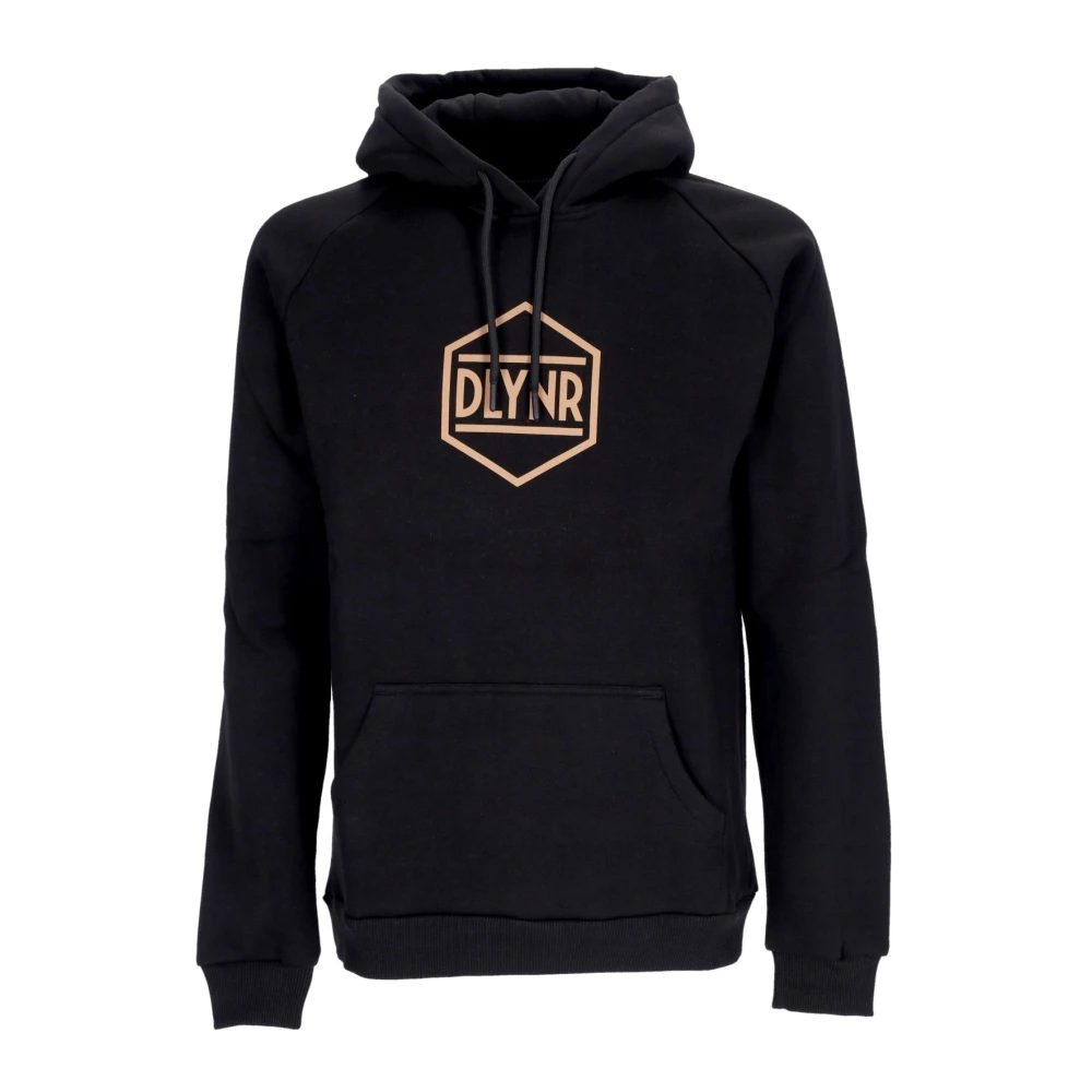 Dolly Noire Zwarte Logo Hoodie met Kangoeroezak Black Heren